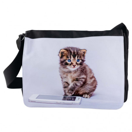 Grande borsa tessile con foto Grande borsa tessile con foto