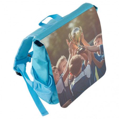 Zaino bambino blu personalizzato con foto Zaino bambino blu personalizzato con foto