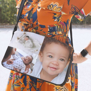 Borsa collage foto personalizzata