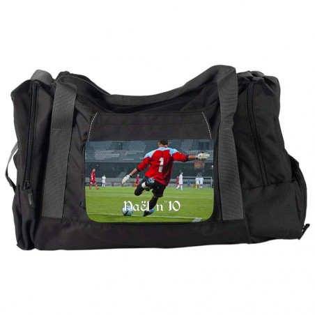 Borsa sportiva grande nera personalizzata Borsa sportiva grande nera personalizzata