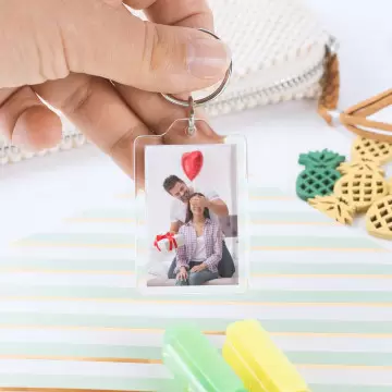Portachiavi per personalizzare con 2 foto/immagini