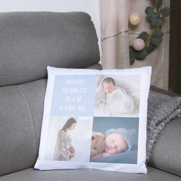 Cuscino personalizzato con collage di foto