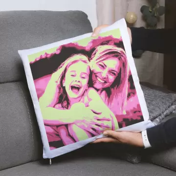 Cuscino decorativo Pop Art personalizzato
