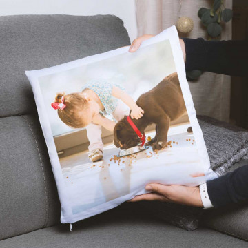 Cuscino posteriore doppio 2 foto | Fodera per cuscino