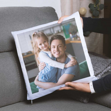 Cuscino personalizzato sul davanti e sul retro