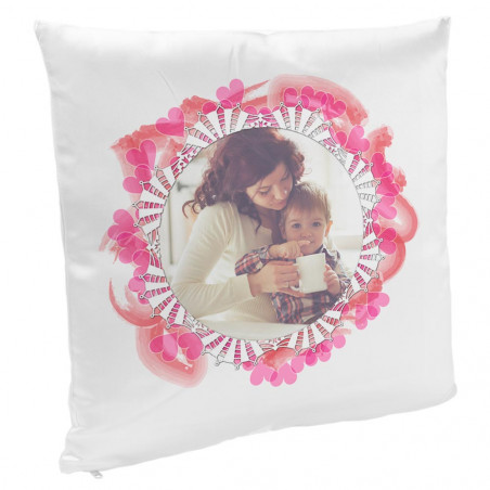 Cuscino design rotondo e cuore unico Cuscino design rotondo e cuore unico