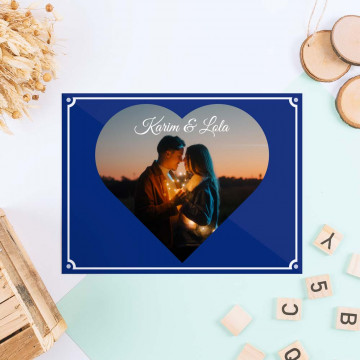 Personalizzato del piatto di strada del cuore