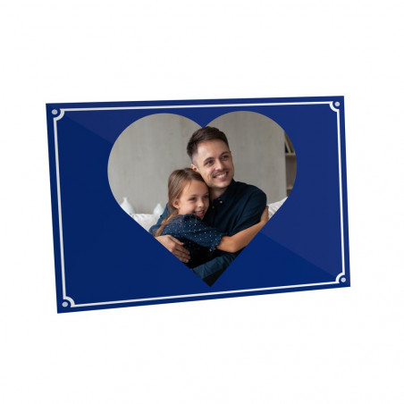 Foto del cartello stradale a forma di cuore Foto del cartello stradale a forma di cuore