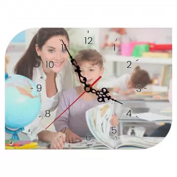 Orologio a forma di foglia personalizzato con foto brillante
