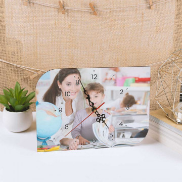 Orologio a foglio personalizzato con una foto