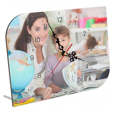 Orologio a forma di foglia personalizzato con foto Orologio a forma di foglia personalizzato con foto