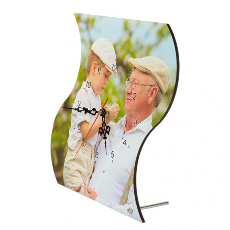 Orologio a forma di bandiera personalizzato con foto Orologio a forma di bandiera personalizzato con foto