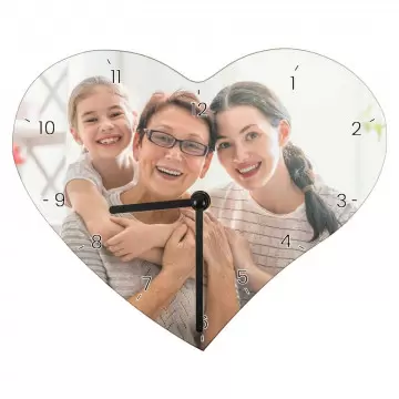 Orologio cuore personalizzato con foto