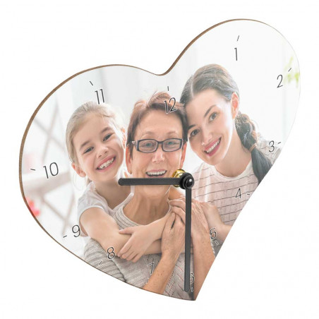 Orologio a forma di cuore personalizzato Orologio a forma di cuore personalizzato