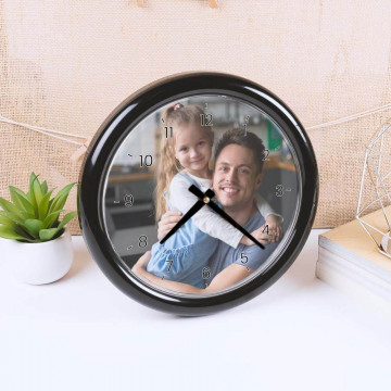 Orologio da parete rotondo personalizzato con una foto