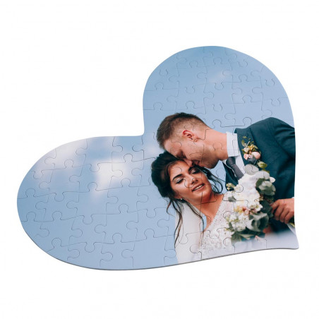 Puzzle cuore personalizzato