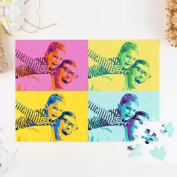 Personalizzato foto puzzle in stile Pop Art | Puzzle 120 pezzi