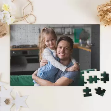 Grande puzzle di foto in legno personalizzato