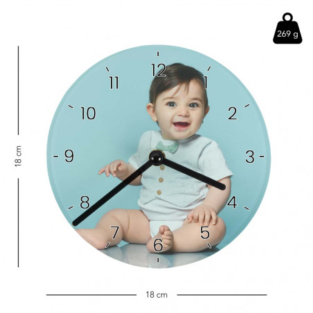 Dimensione dell'orologio in vetro Dimensione dell'orologio in vetro