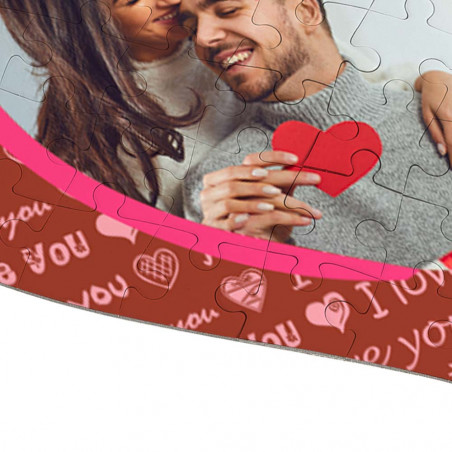 Puzzle a forma di cuore a tema amore Puzzle a forma di cuore a tema amore