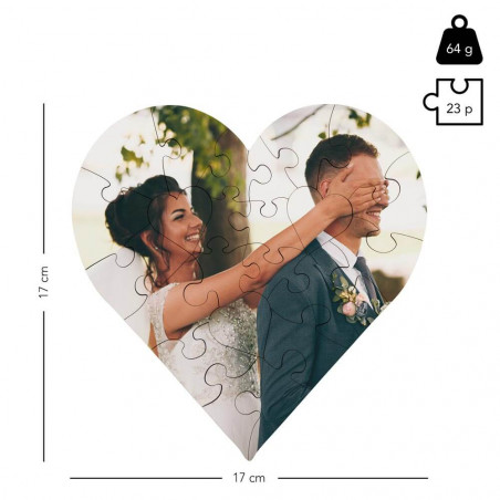 Puzzle cuore di legno Puzzle cuore di legno