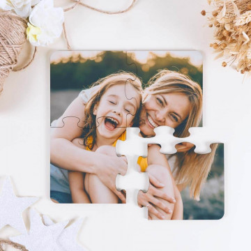 Sottobicchiere e sottopentola puzzle personalizzati |Puzzle fotografico