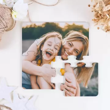 Sottobicchiere e sottopentola puzzle personalizzati |Puzzle fotografico