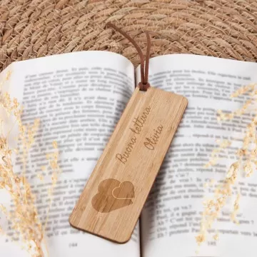 Segnalibro in legno inciso personalizzato |Incisione di testi e disegni