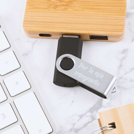 Nero twister USB flash drive inciso