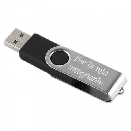 USB flash drive nero twister personalizzabile