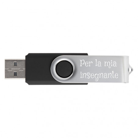 Chiave USB nera personalizzata