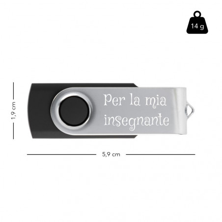 Dimensione chiave USB nero