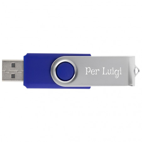 Chiave USB blu personalizzabile
