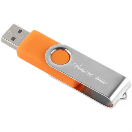 Chiave USB arancione per personalizzare Chiave USB arancione per personalizzare
