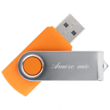 Chiave USB arancione personalizzata Chiave USB arancione personalizzata