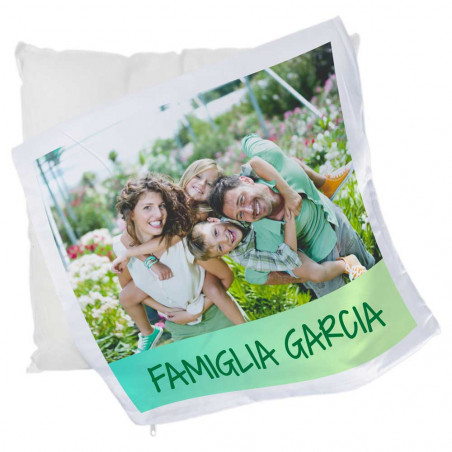 Federa per cuscino con foto stampata Federa per cuscino con foto stampata