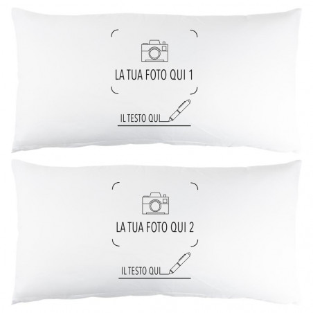 Set di 2 grandi cuscini rettangolo singolo Set di 2 grandi cuscini rettangolo singolo