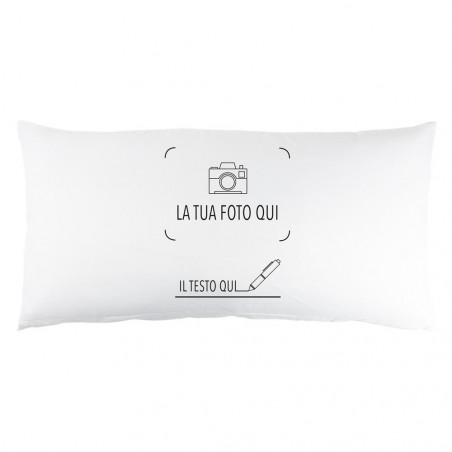 Grande cuscino rettangolo con foto stampata Grande cuscino rettangolo con foto stampata