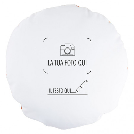 Foto stampa rotonda smiley cuscino Foto stampa rotonda smiley cuscino