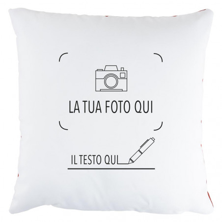 Cuscino originale con retro a forma di cuore Cuscino originale con retro a forma di cuore