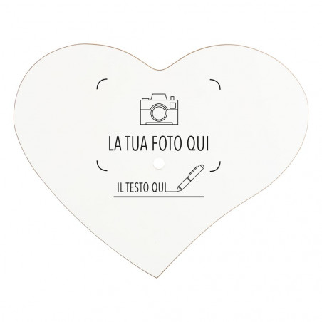 Orologio a forma di cuore personalizzato Orologio a forma di cuore personalizzato