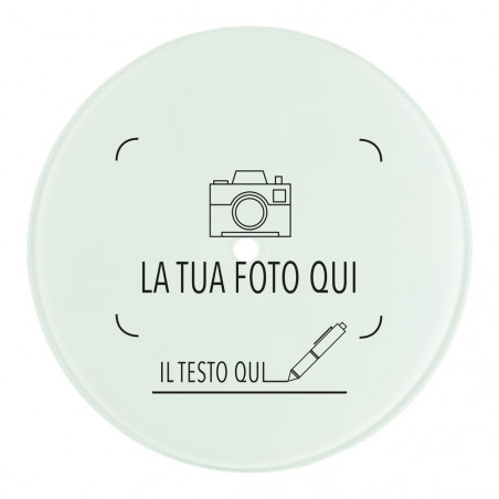 Orologio in vetro personalizzato Orologio in vetro personalizzato