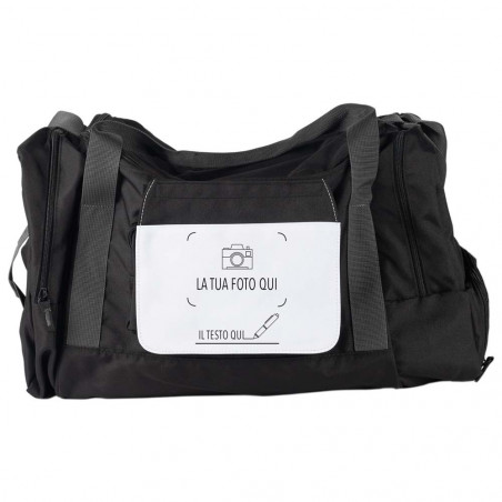 Borsa sportiva grande personalizzata con foto Borsa sportiva grande personalizzata con foto