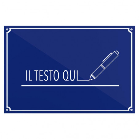 Testo del segnale stradale