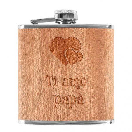Flask di legno personalizzato unico