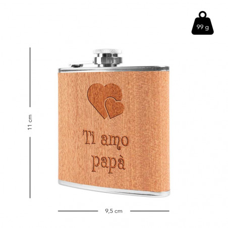 Dimensioni della cassa in legno inciso