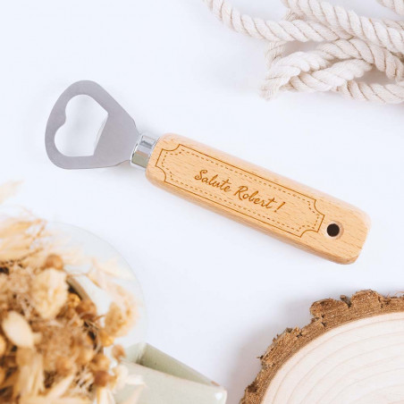 Decapsulatore in legno personalizzabile con cornice