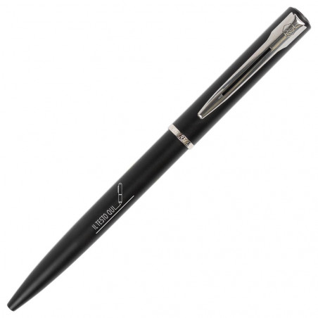 Waterman Graduate penna a sfera nera con incisione di testo Waterman Graduate penna a sfera nera con incisione di testo