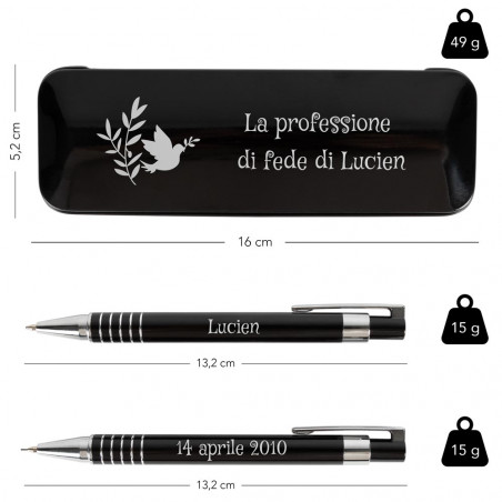 Dimensione penne sfera e nero porta palla comunione Dimensione penne sfera e nero porta palla comunione