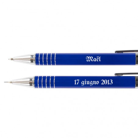 Penna blu comunione e portamine Penna blu comunione e portamine